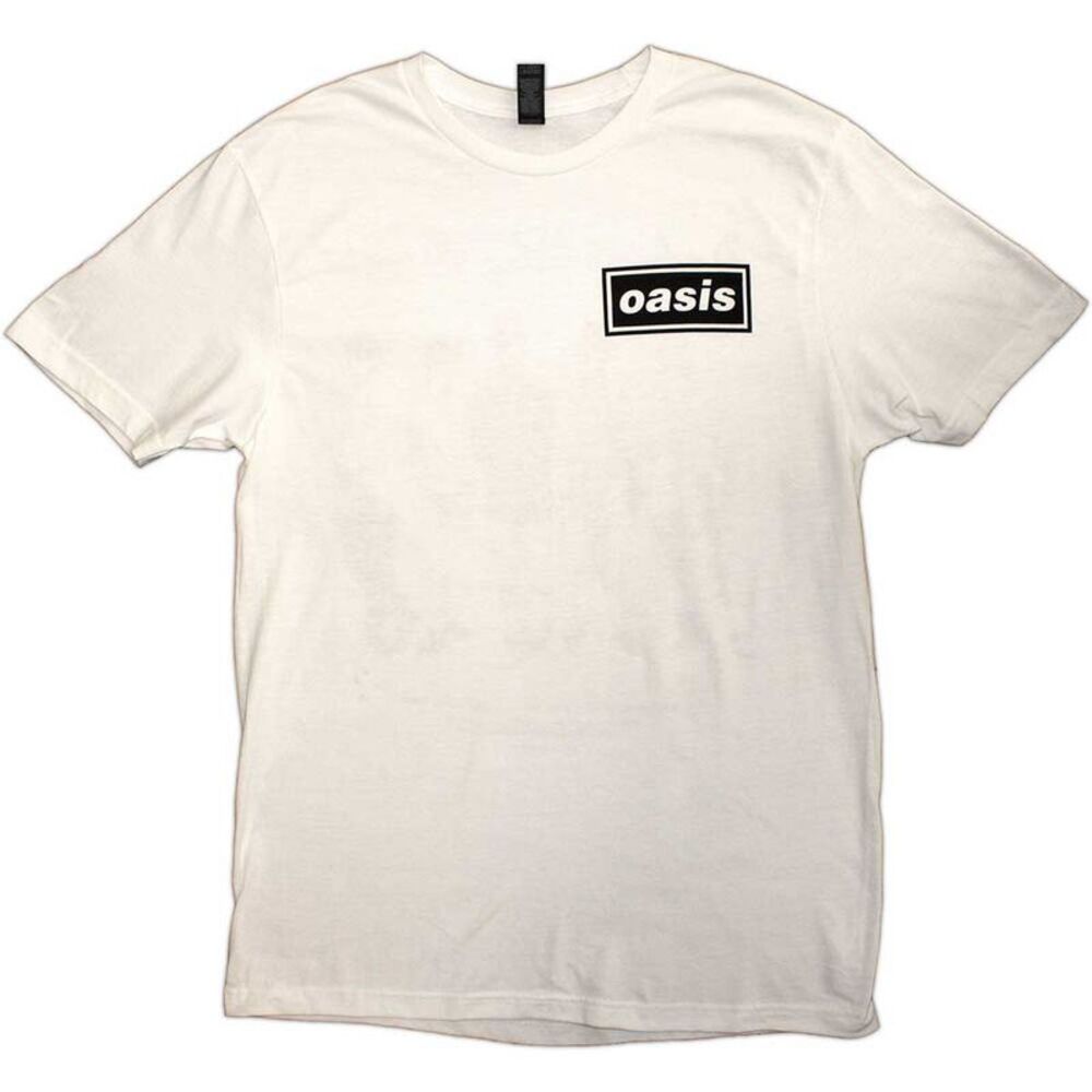 Oasis Unisex Adult Definitely Maybe Promo Back Print T-Shirt / White